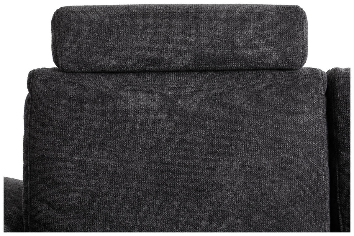 KOPFSTÜTZE - Anthrazit/Schwarz, Design, Textil (52/14cm) - Carryhome