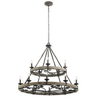 KRONLEUCHTER Elstead Taulbee 112/107.9 cm   - Zinkfarben, ROMANTIK / LANDHAUS, Holz (112/107.9cm) - Elstead Lighting