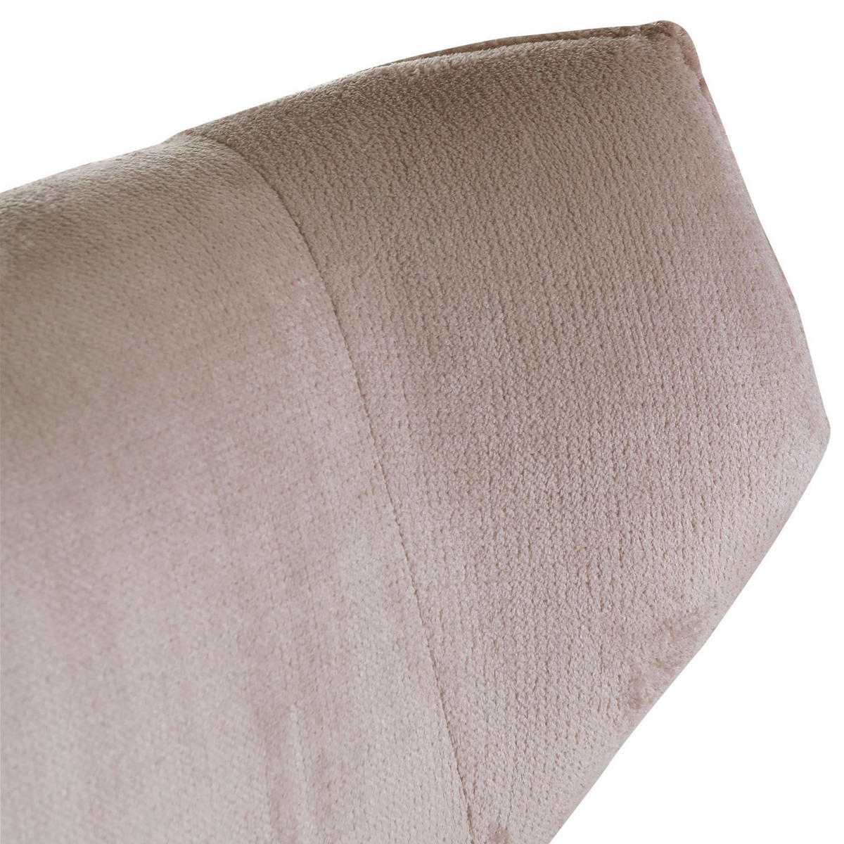 ÖRONLAPPSFÅTÖLJ i plysch beige  - beige/ljusblå, Klassisk, metall/textil (83/110/92cm) - MID.YOU