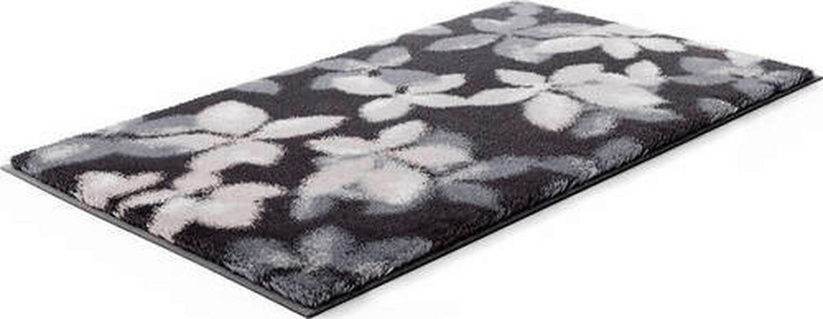 BADEMATTE Schwarz 70/120 cm  - Schwarz, Basics, Kunststoff/Textil (70/120cm) - Grund