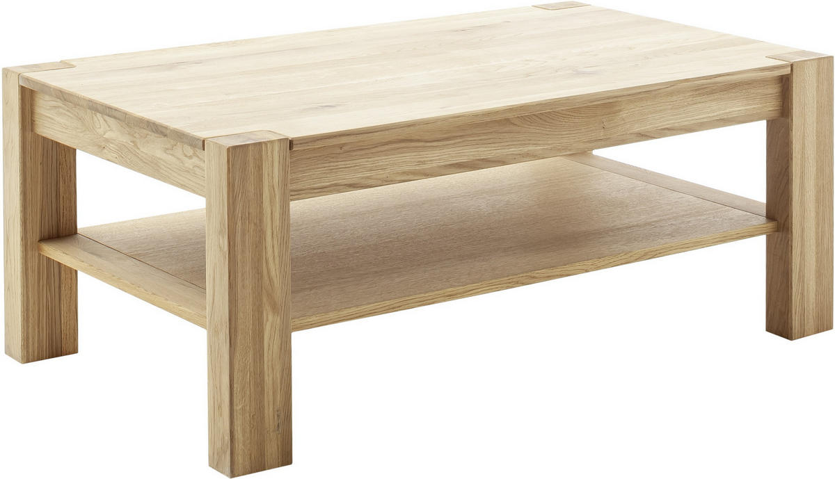 COUCHTISCH Wildeiche massiv 115/65/46 cm rechteckig Wildeiche  - Wildeiche, Natur, Holz (115/65/46cm) - Carryhome