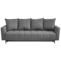 SCHLAFSOFA in Textil Grau  - Schwarz/Grau, Design, Textil (235/70/108cm) - MID.YOU