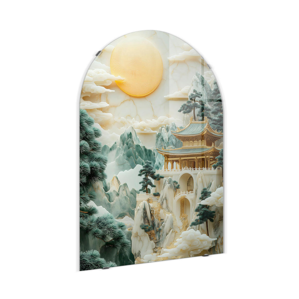 GLASBILD Landschaft & Natur 70/100 cm  - Multicolor, Basics, Glas/Papier (70/100cm)