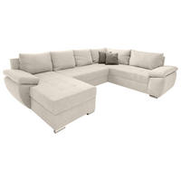 Colțar În Formă De U, crem - crem/culoare crom, Konventionell (157/305/219cm) - P & B