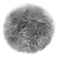 SITZKISSEN 34 cm  - Silberfarben, KONVENTIONELL, Textil/Fell (34cm) - Esposa