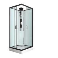 SPRCHOVÁ KABÍNA čierna  - čierna, Modern, kov/sklo (90/90/235cm) - Sanotechnik