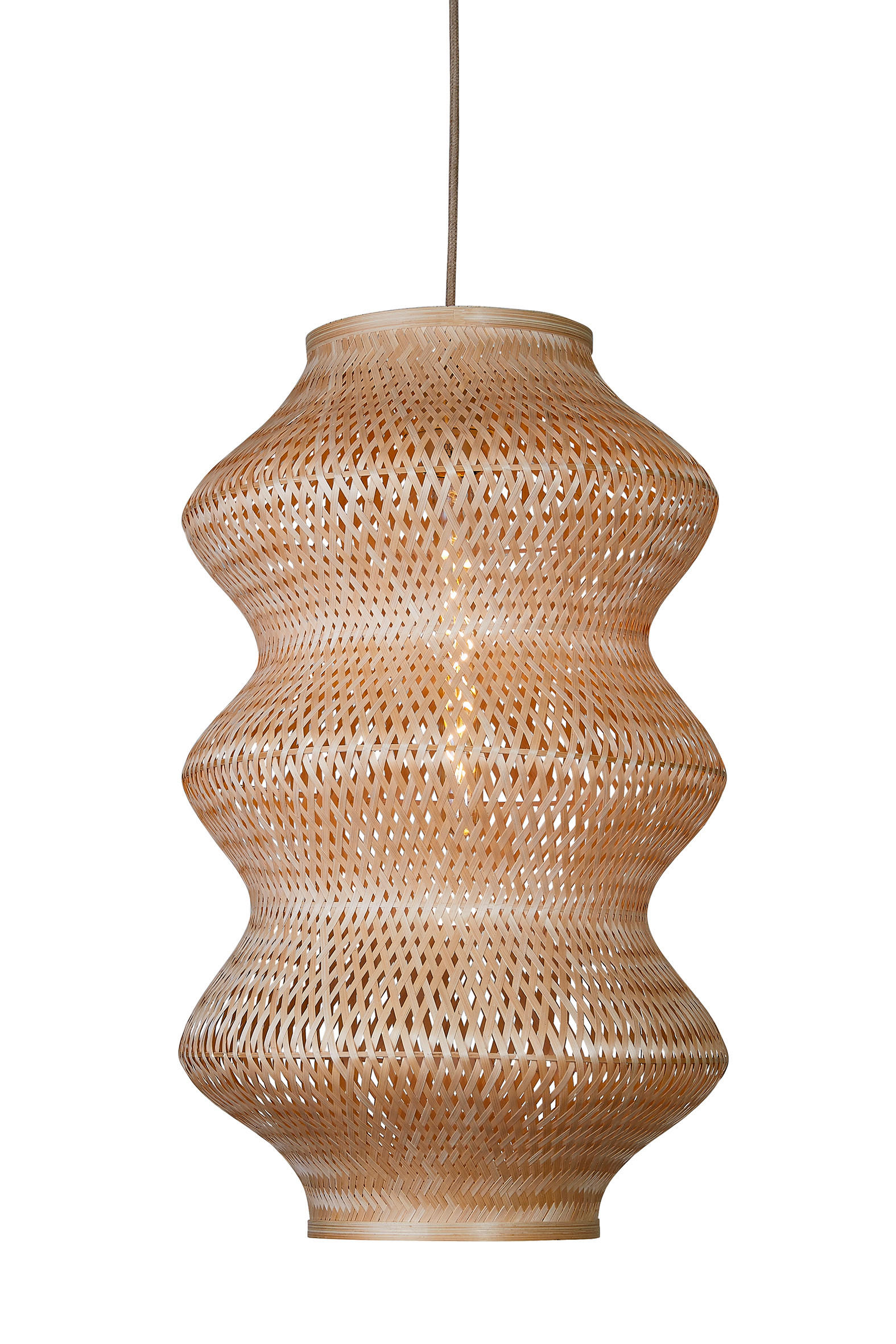 HÄNGELEUCHTE Good & Mojo 40/67 cm   - Naturfarben, Basics, Naturmaterialien (40/67cm) - Good & Mojo