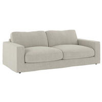 3-SITS SOFFA i sandfärgad  - sandfärgad/svart, Klassisk, metall/trä (216/80/114cm) - Rowico