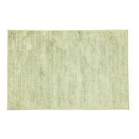 Covor De Baie  55/65 cm  verde, verde deschis   - verde deschis/verde, Basics, plastic/textil (55/65cm) - Kleine Wolke