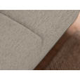 3-SITZER-SOFA in Flachgewebe Creme  - Chromfarben/Creme, Design, Textil/Metall (195/83/85cm) - Xora