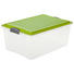 BOX S VÍKEM, 38 l - zelená/čiré, Basics, umělá hmota (57/40/25cm) - Rotho BOX S VÍKEM, 38 l - zelená/čiré, Basics, umělá hmota (57/40/25cm) - Rotho