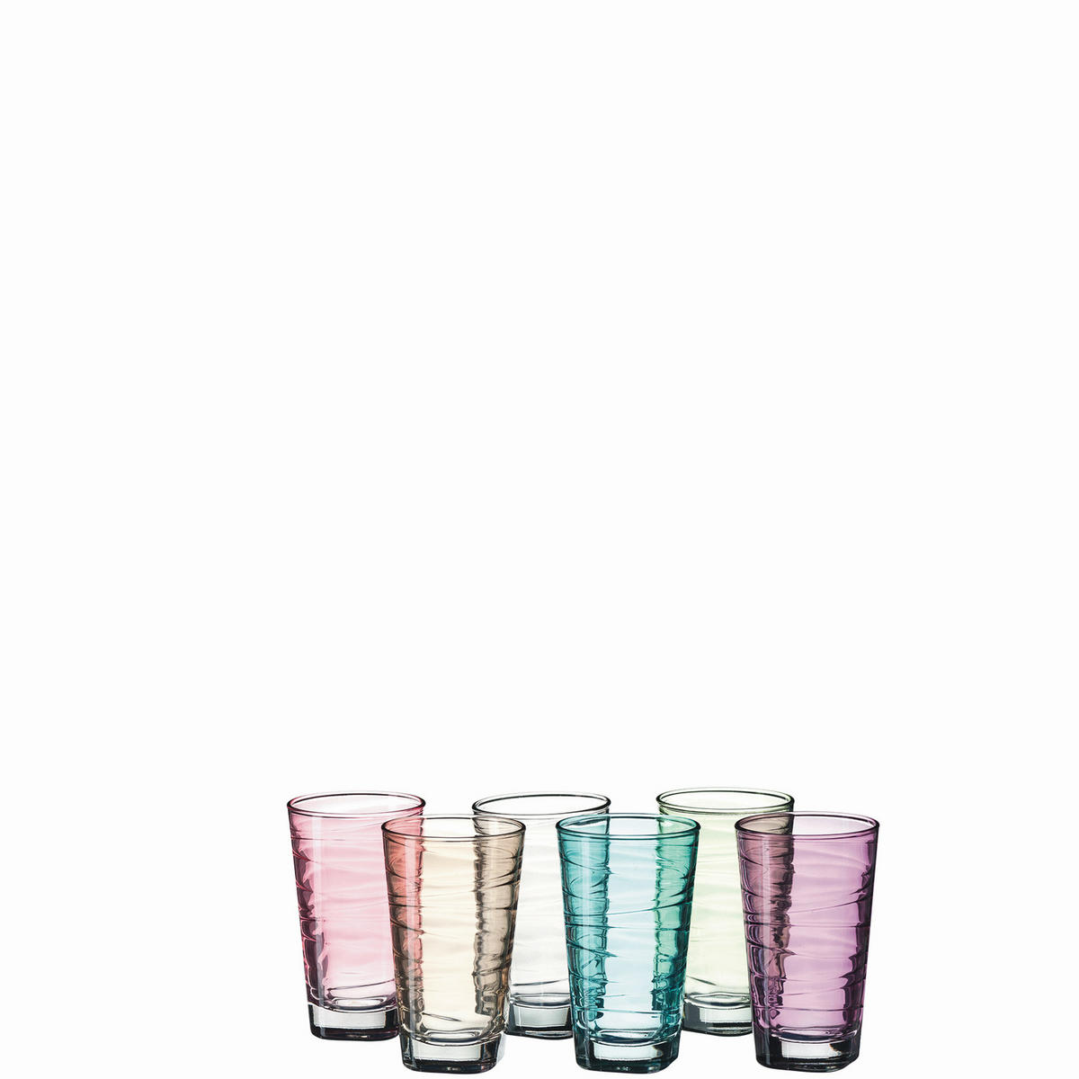 GLÄSERSET Vario  6-teilig  - Multicolor, Basics, Glas (24,4/13,7/16cm) - Leonardo