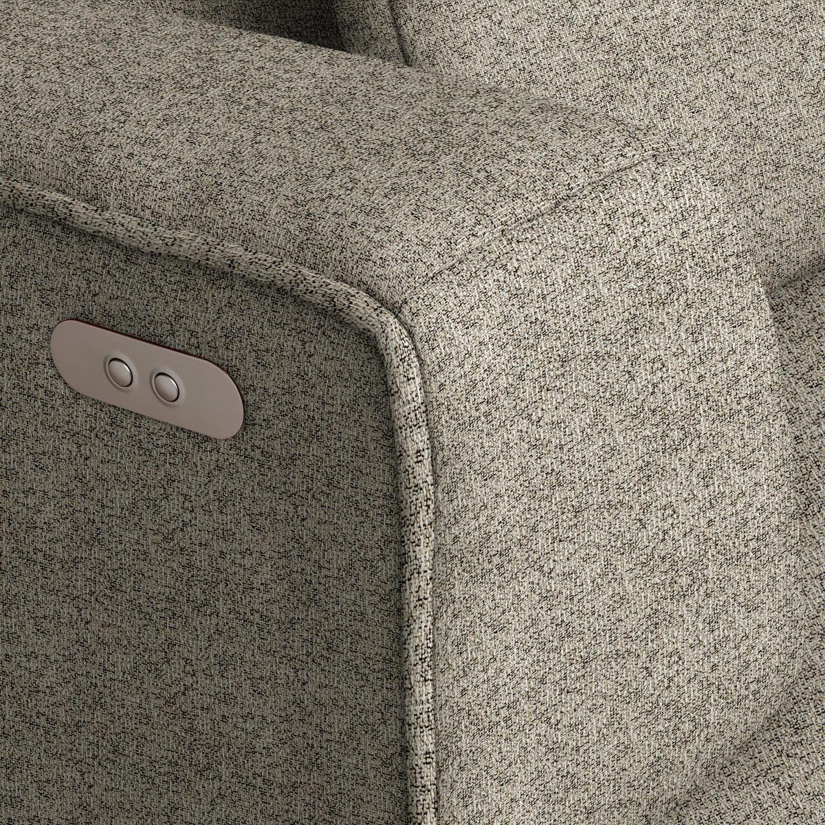 ECKSOFA Webstoff Hellbraun  - Hellbraun/Schwarz, Design, Kunststoff/Textil (188/288cm) - Welnova