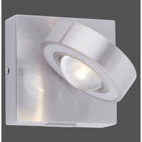 LED-WANDLEUCHTE - Silberfarben, Design, Glas/Kunststoff (12,5/12,5/16cm) - Paul Neuhaus