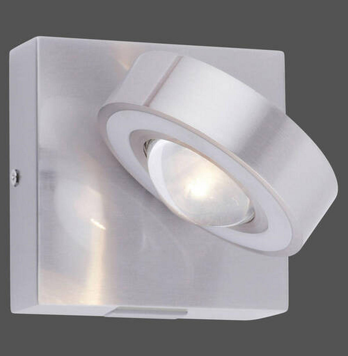 LED-WANDLEUCHTE - Silberfarben, Design, Glas/Kunststoff (12,5/12,5/16cm) - Paul Neuhaus