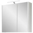 SPIEGELSCHRANK 67,2/64/18,3 cm  - Weiß, KONVENTIONELL, Glas/Holzwerkstoff (67,2/64/18,3cm) - Xora