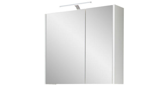 SPIEGELSCHRANK 67,2/64/18,3 cm - Weiß, KONVENTIONELL, Glas/Holzwerkstoff (67,2/64/18,3cm) - Xora