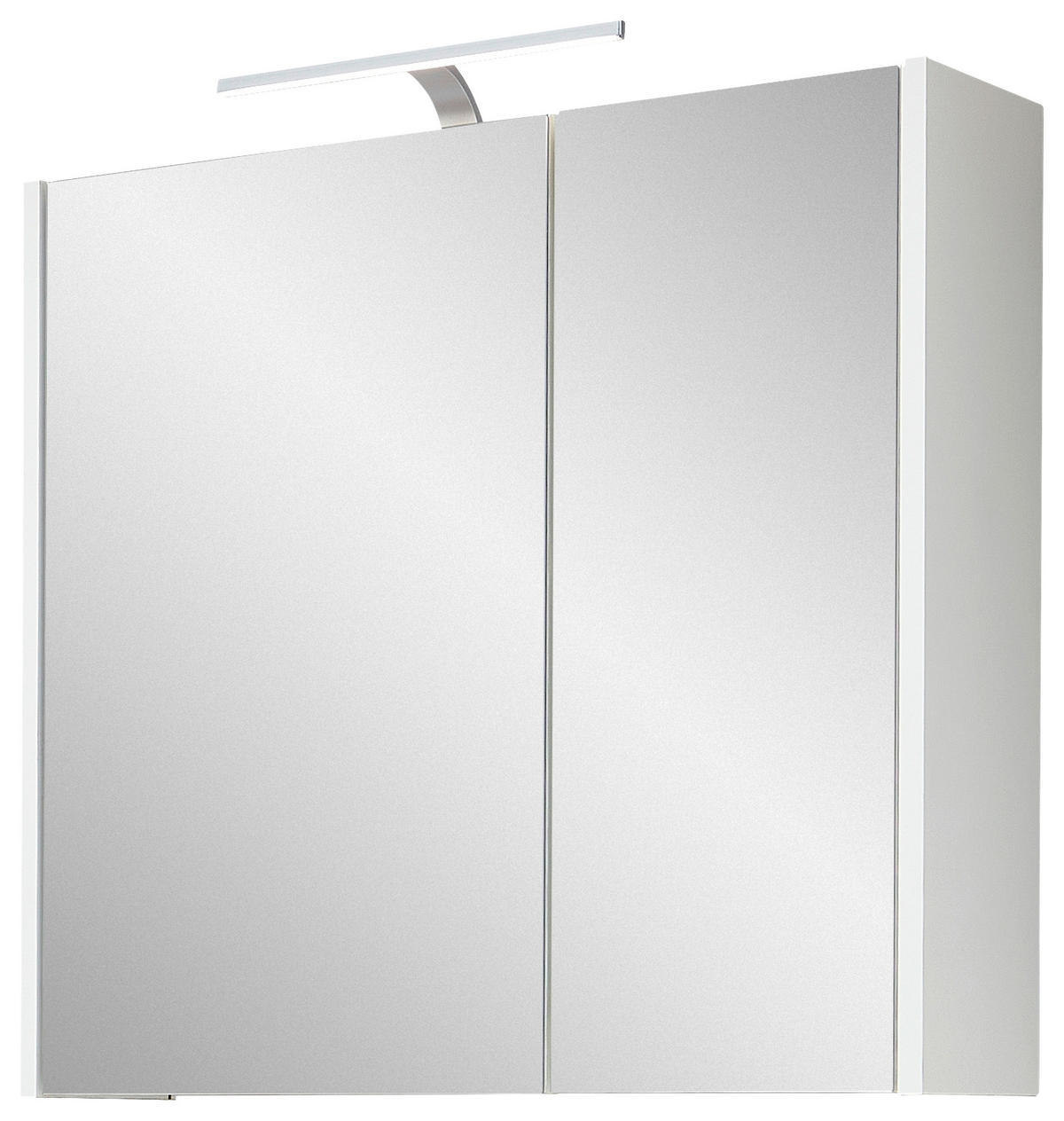 SPIEGELSCHRANK 67,2/64/18,3 cm  - Weiß, KONVENTIONELL, Glas/Holzwerkstoff (67,2/64/18,3cm) - Xora