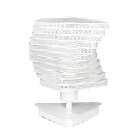 NOČNÁ LAMPA, E27, 20/27 cm  - biela, Design, kov (20/27cm)