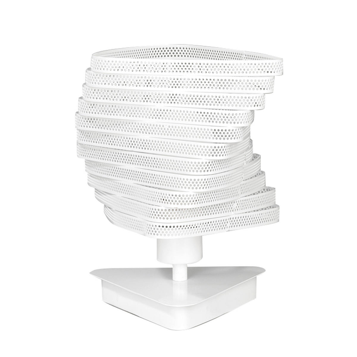 NOČNÁ LAMPA, E27, 20/27 cm  - biela, Design, kov (20/27cm)