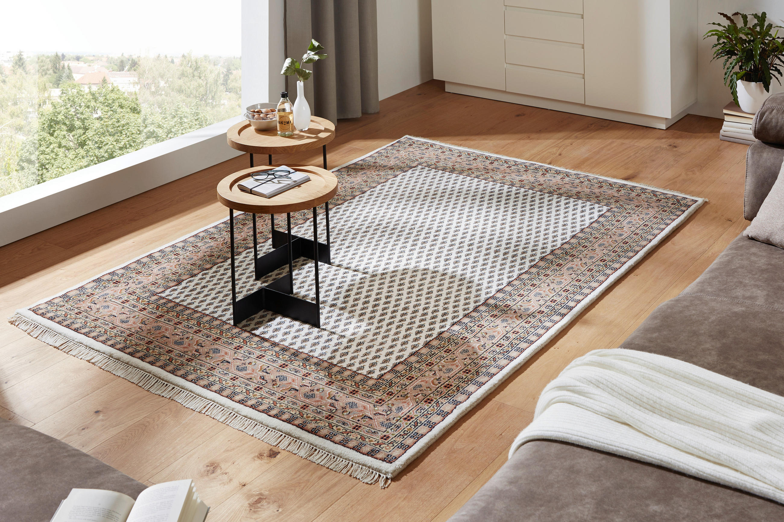 ORIENTÁLNY KOBEREC, 120/180 cm, hnedá, krémová - hnedá/krémová, Lifestyle, textil (120/180cm) - Cazaris