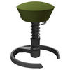 BÜROHOCKER   Grün, Schwarz  - Schwarz/Grün, Basics, Textil/Metall (55/45,66/55cm) - Aeris