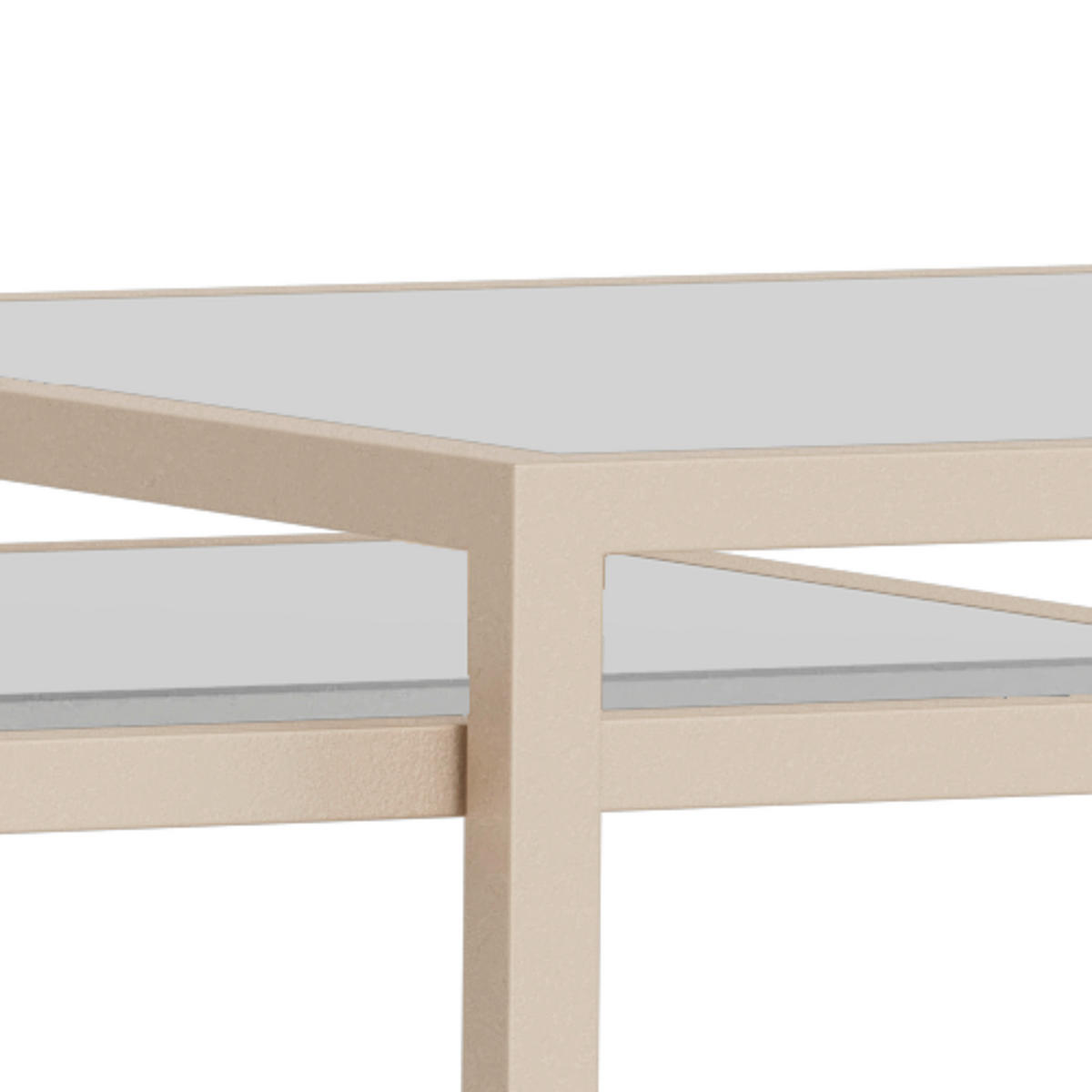 COUCHTISCH Metall, Glas, Holzwerkstoff 90/50/50 cm  - Klar/Grau, Design, Glas/Holzwerkstoff (90/50/50cm) - MID.YOU