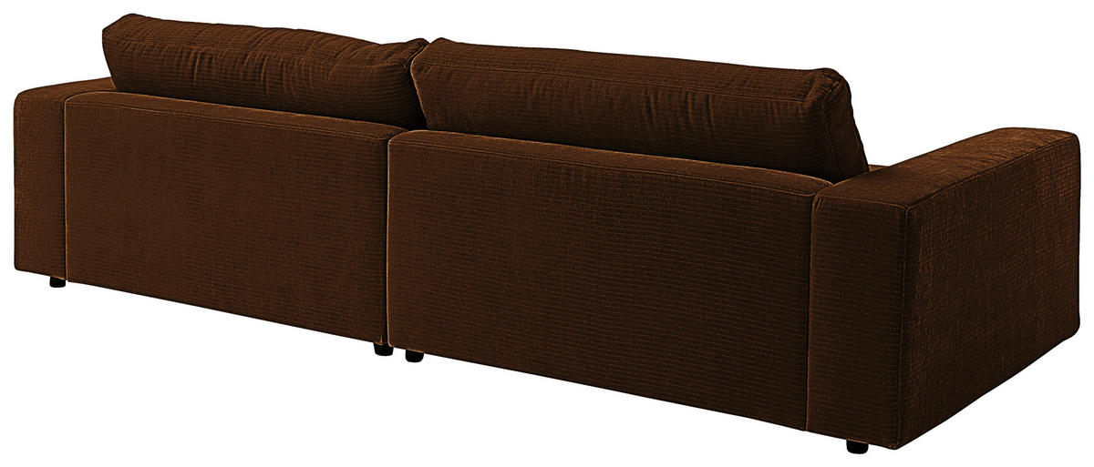 3-SITZER-SOFA in Chenille Messingfarben  - Messingfarben/Schwarz, Design, Kunststoff/Textil (290/86/127cm) - Lomoco
