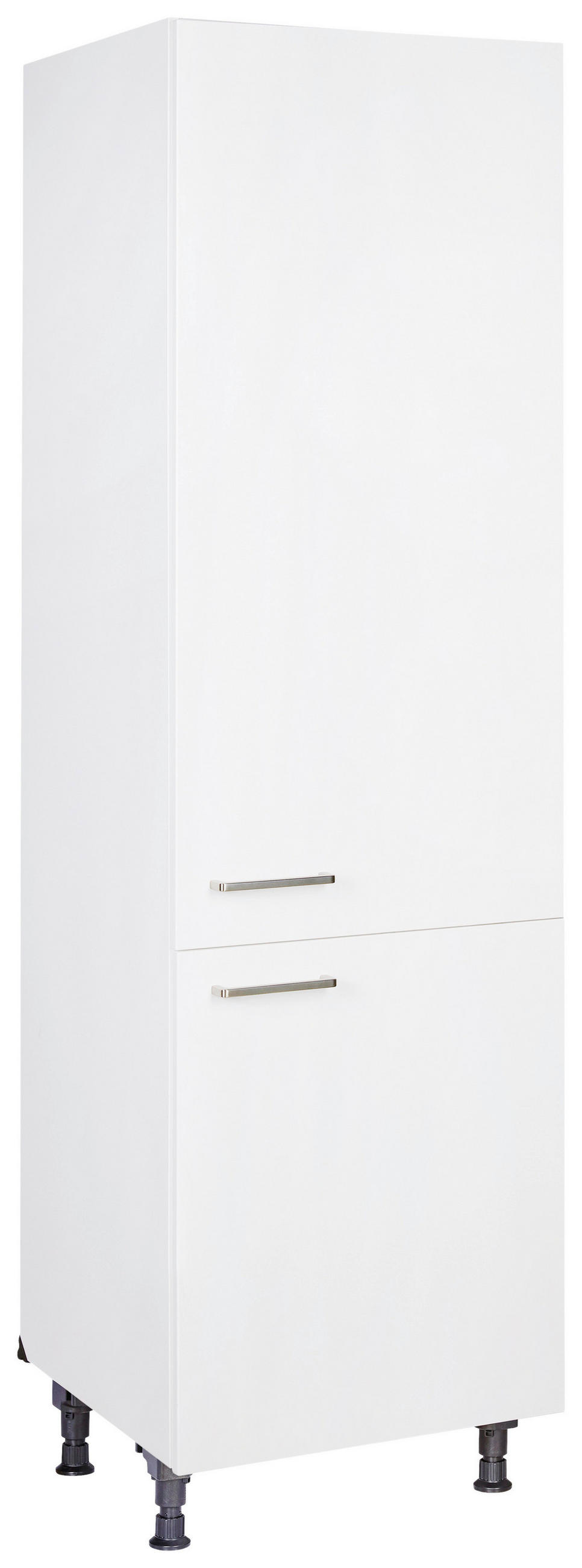 GESCHIRRSCHRANK 60/216,6/58 cm  in Weiß  - Edelstahlfarben/Weiß, MODERN, Holzwerkstoff/Metall (60/216,6/58cm) - Nobilia