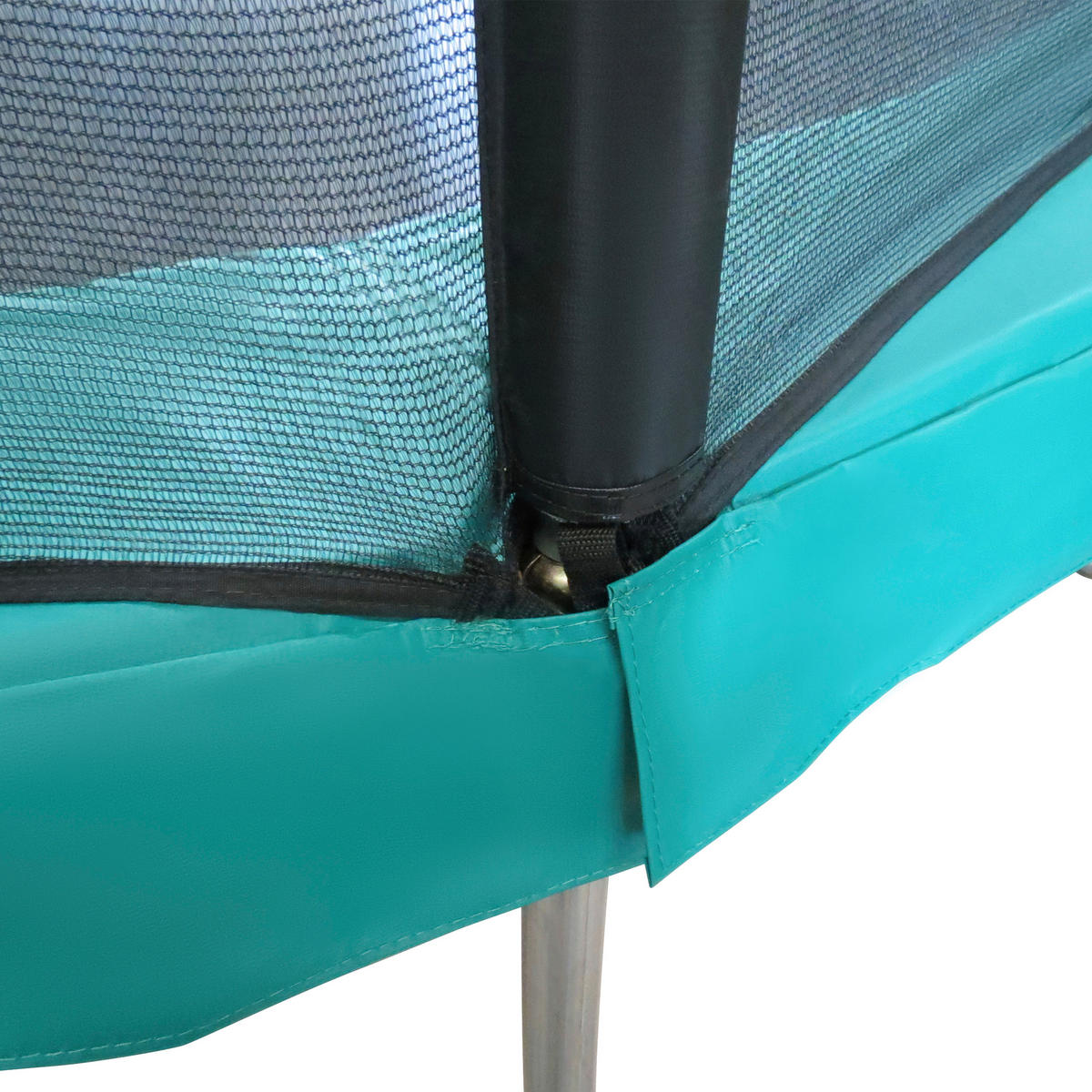 TRAMPOLIN  - Schwarz/Grün, KONVENTIONELL, Kunststoff/Metall (405/269/405cm) - Ambia Garden