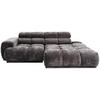 ECKSOFA in Flachgewebe Anthrazit  - Anthrazit, Modern, Textil (239/150cm) - MID.YOU