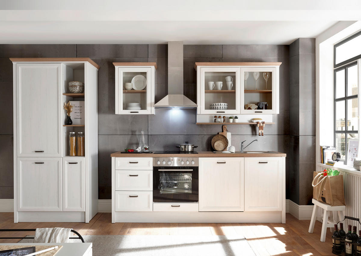 KUHINJSKI BLOK BREZ APARATOV - barve pinije/hrast artisan, Basics, kovina/leseni material - Xora