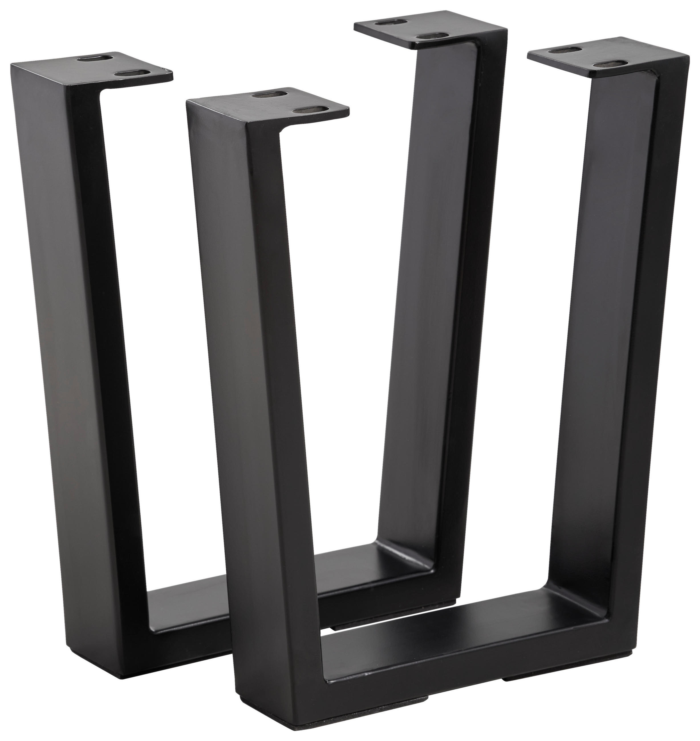 BANKGESTELL in  - Schwarz, Natur, Metall (30/40/7,5cm) - Valdera