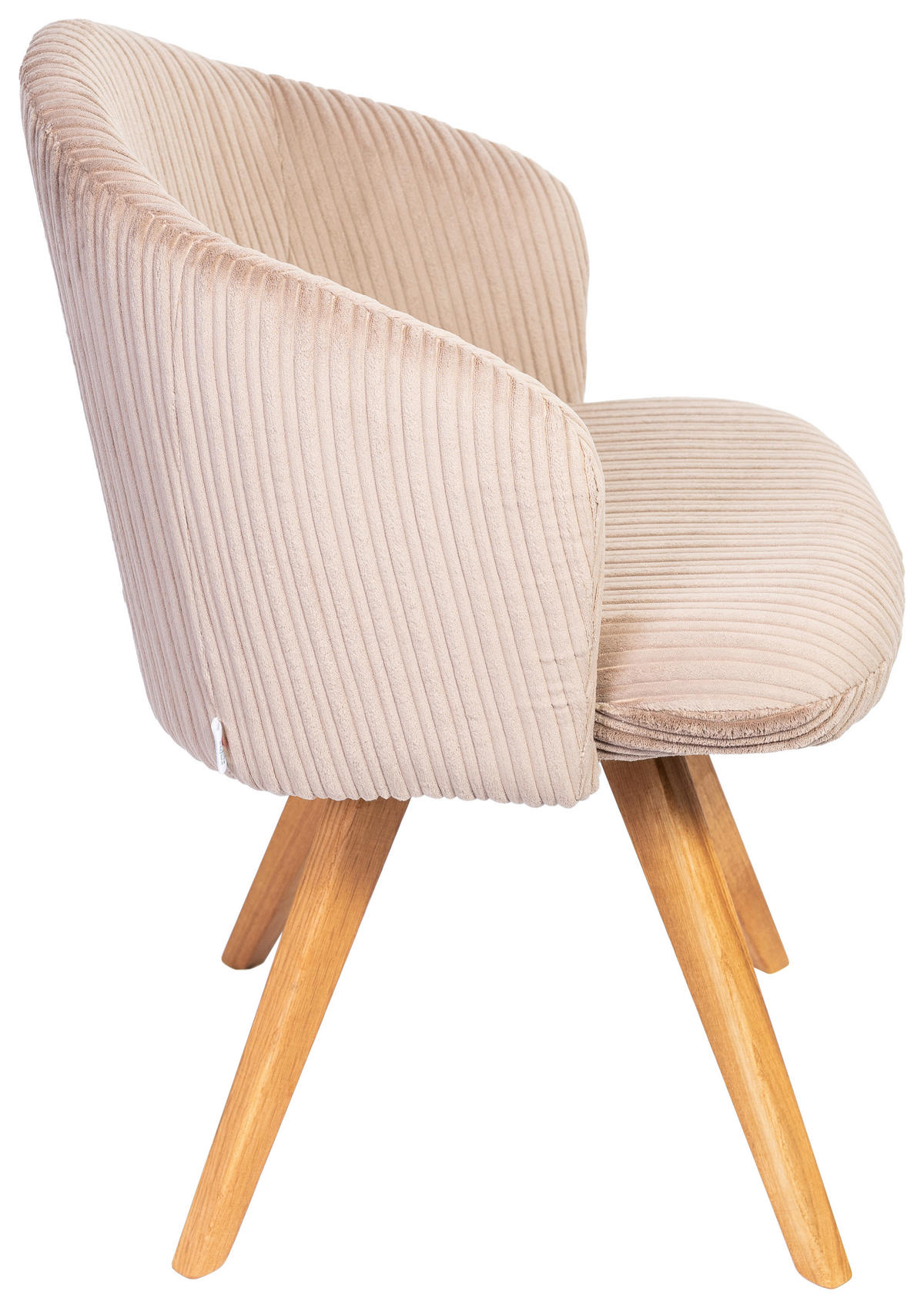 ARMLEHNSTUHL  in Feincord  - Eichefarben/Braun, KONVENTIONELL, Holz/Textil (59/64/58cm) - Stylife