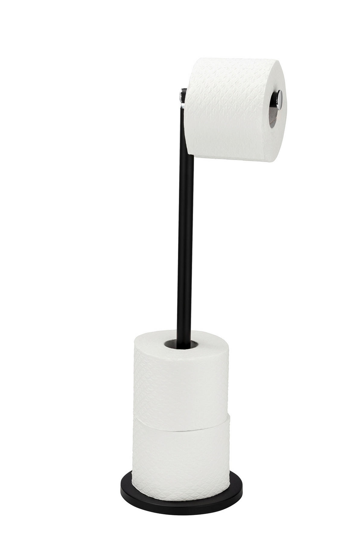 TOILETTENPAPIERHALTER - Schwarz, KONVENTIONELL, Metall (21/55/17cm) - Wenko