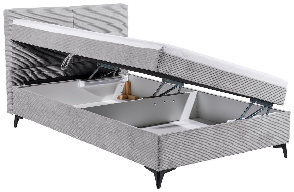 BOXBETT 120/200 cm  in Beige  - Beige, MODERN, Holzwerkstoff/Kunststoff (120/200cm) - MID.YOU