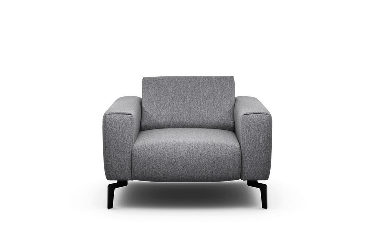 SESSEL Chenille Anthrazit    - Anthrazit/Schwarz, Design, Textil/Metall (110/85/86-94cm) - SENSOO