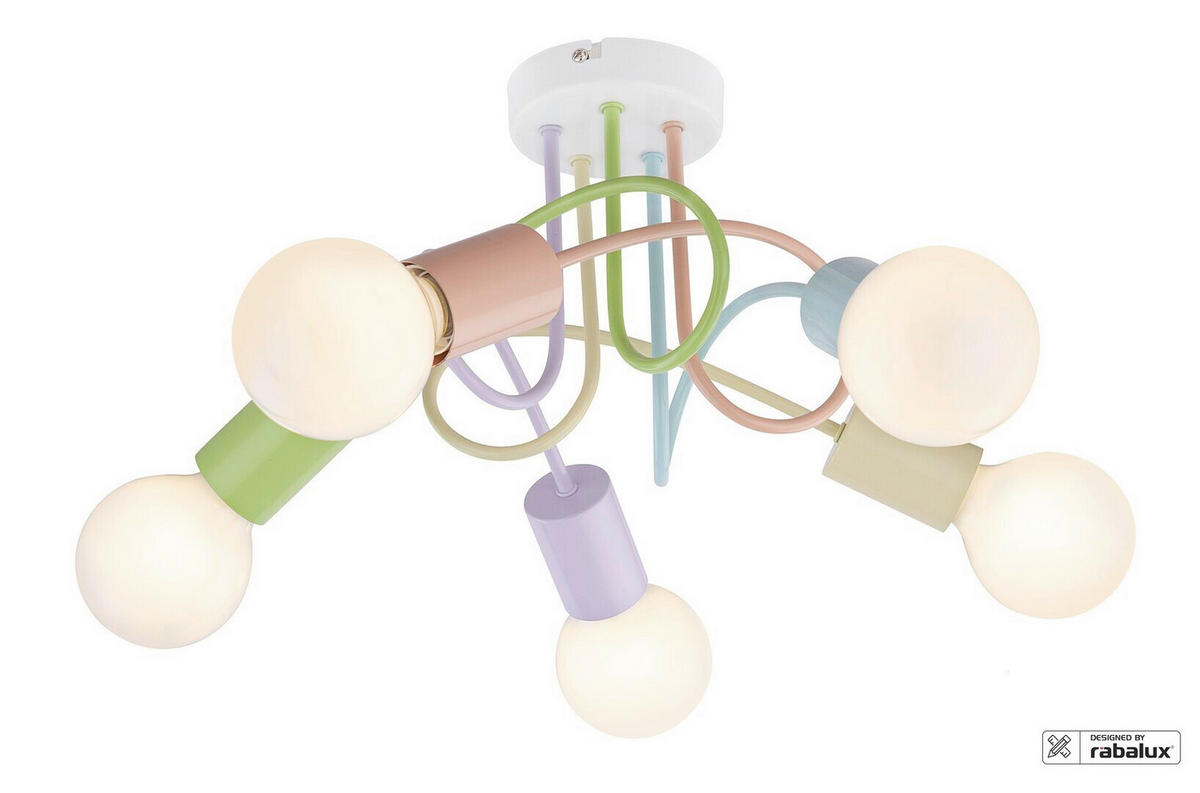 STROPNA SVETILKA Linett 36/21 cm   - večbarvno, Trendi, kovina (36/21cm)