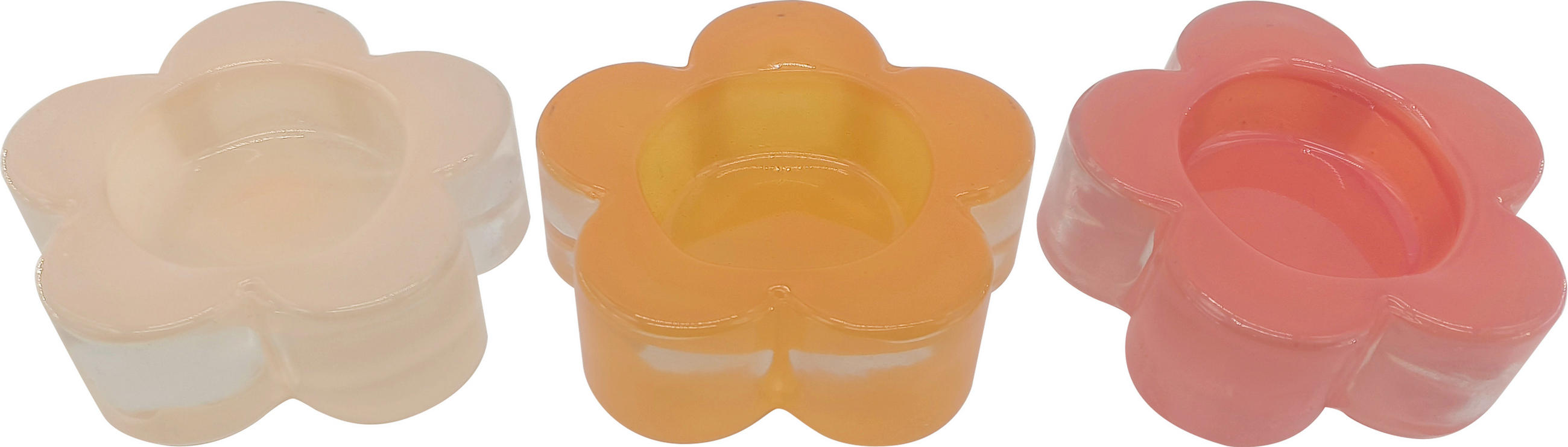 SKL. SVIETNIK NA ČAJ. SVIEČKU  sklo - oranžová/žltá, Basics, sklo (7/2,5cm) - Ambia Home