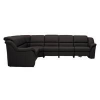 ECKSOFA  in Echtleder Dunkelbraun  260/324 cm  - Dunkelbraun/Schwarz, KONVENTIONELL, Leder/Kunststoff (260/324cm) - Cantus