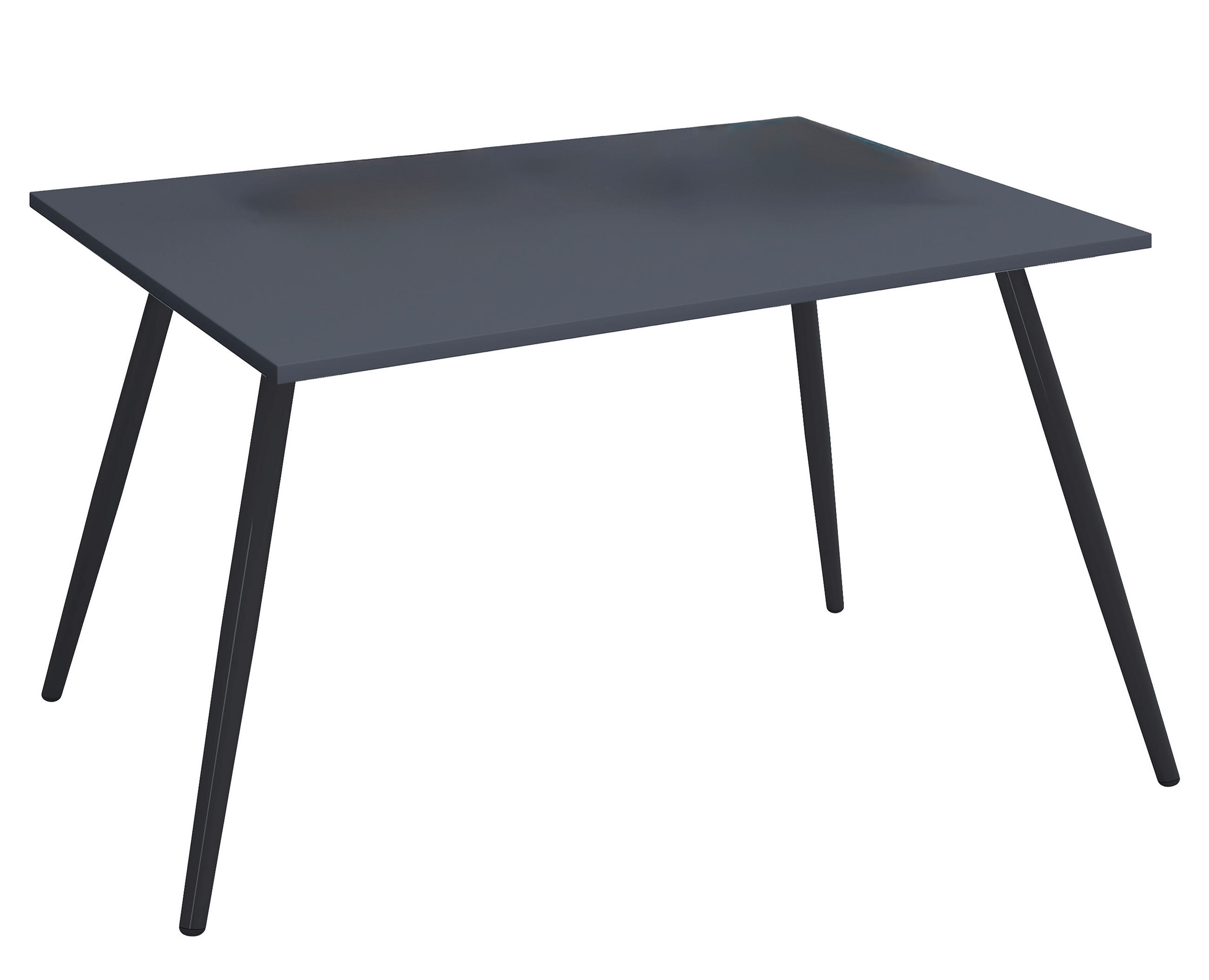 SCHREIBTISCH 110/80/70 cm  in Anthrazit, Schwarz  - Anthrazit/Schwarz, Modern, Holzwerkstoff/Metall (110/80/70cm) - MID.YOU