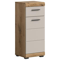 MIDISCHRANK 37/88/31 cm  - Kaschmir/Schwarz, MODERN, Holzwerkstoff/Kunststoff (37/88/31cm) - MID.YOU