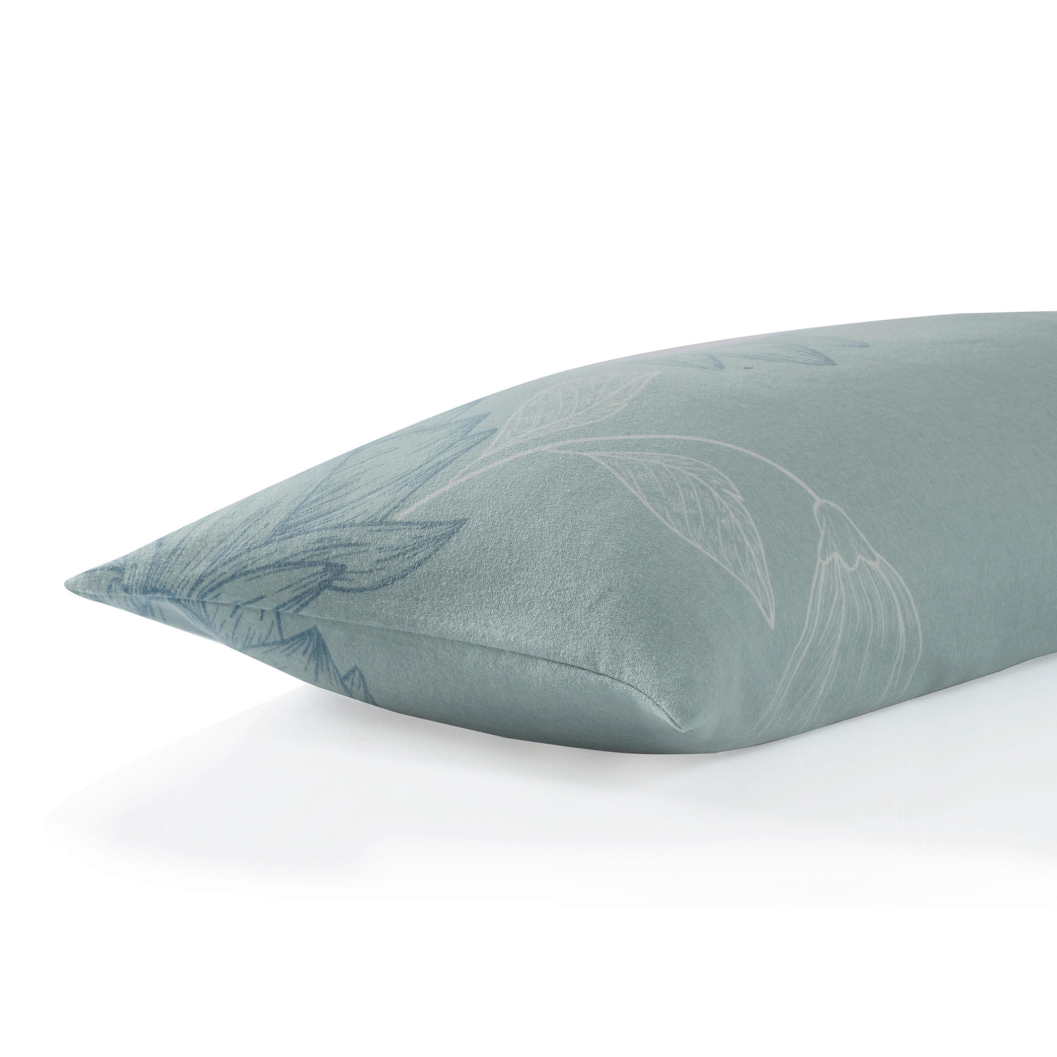 KOPFPOLSTERBEZUG 40/80 cm  - Petrol, Design, Textil (40/80cm) - Florella