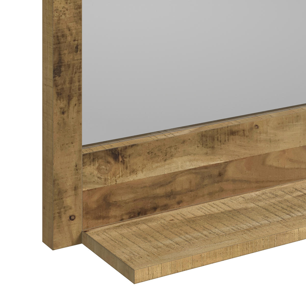 BADEZIMMERSPIEGEL 65/80/16 cm  - Akaziefarben, Natur, Glas/Holz (65/80/16cm) - Livetastic