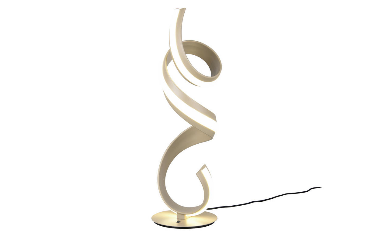 LED-TISCHLEUCHTE - Weiss/Beige, Design, Kunststoff/Metall (22/20/60,5cm) - Trio Leuchten