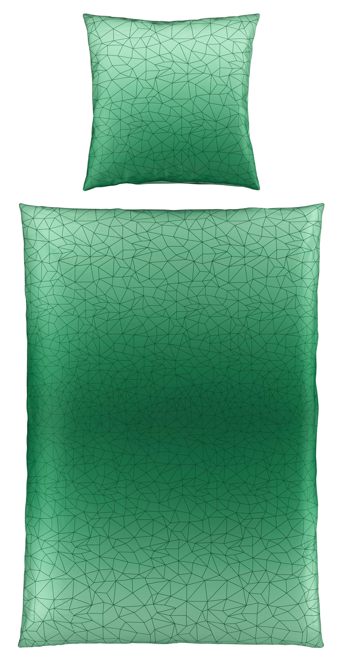 WENDEBETTWÄSCHE Rakka Satin 135/200 cm  - Grün, KONVENTIONELL, Textil (135/200cm) - Novel