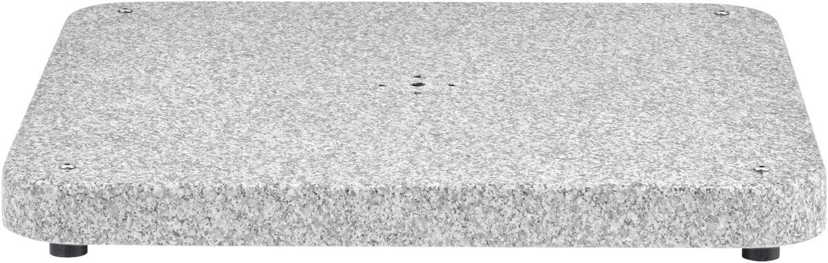 SONNENSCHIRMSTÄNDER Granit Grau  - Grau, Basics, Stein (75/9/75cm) - Glatz