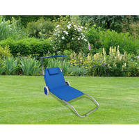 SOLSÄNG   150/80/52 cm  - blå, Basics, metall/textil (150/80/52cm) - Gardenson
