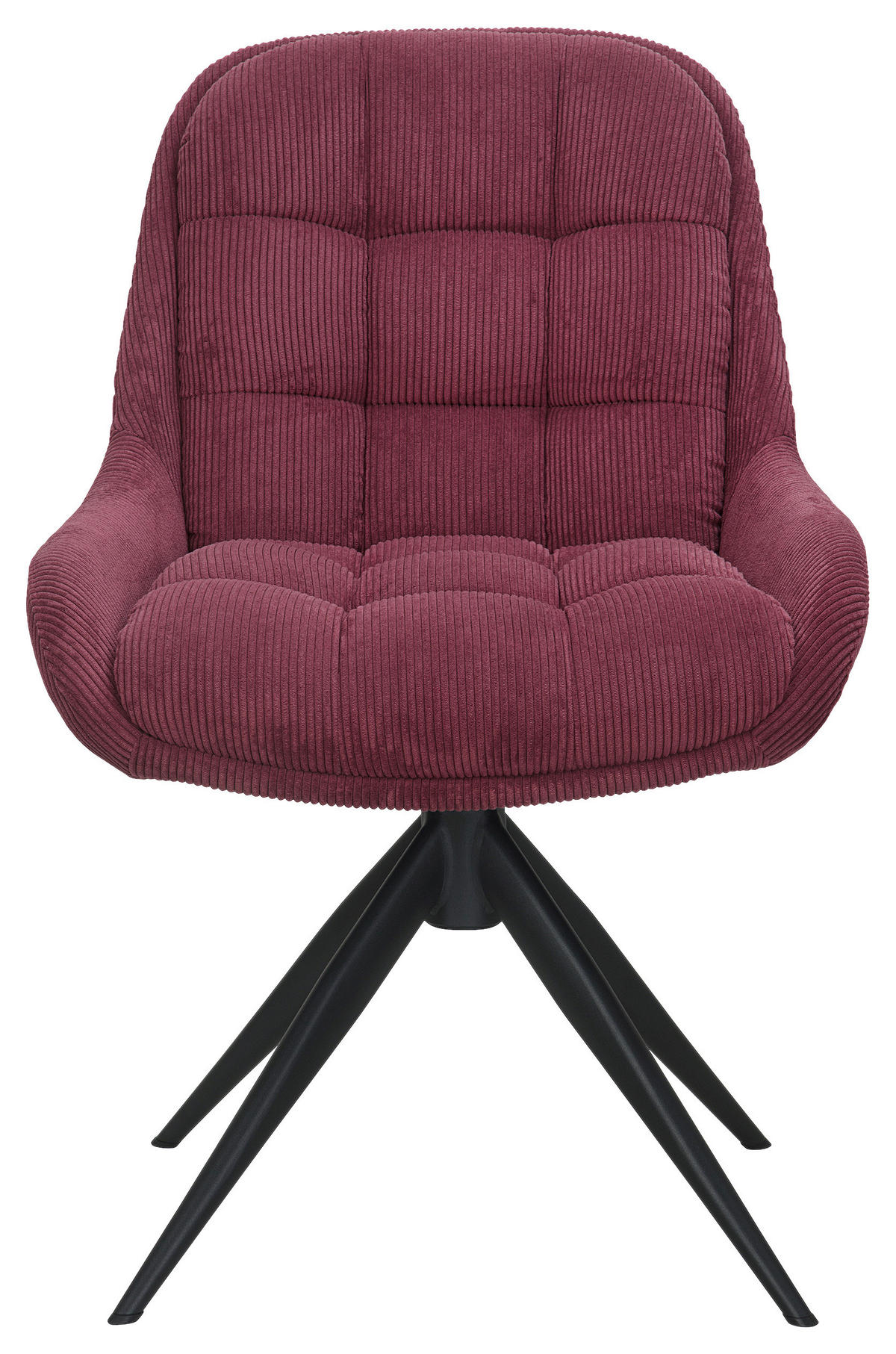 STUHL - Rot/Schwarz, Design, Textil/Metall (58/85/70cm) - Johann Jakob