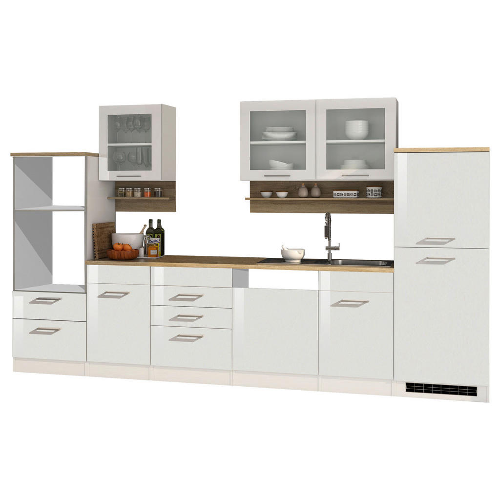 Thumbnail - Held Küchenleerblock, Weiß Hochglanz, Metall, 6 Schublade(n) Schubladen, seitenverkehrt montierbar, nur wie online abgeb...